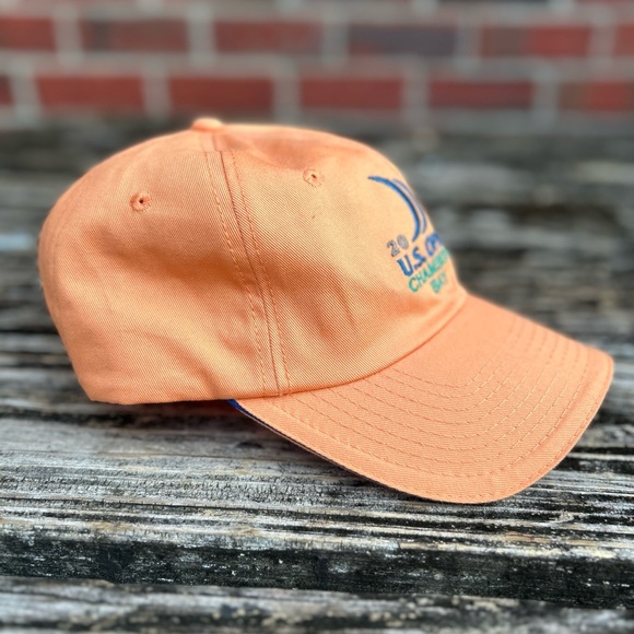 US Open 2015 Chambers Bay Orange Golf Hat Cap USGA Member Adjustable Strap - Picture 6 of 8